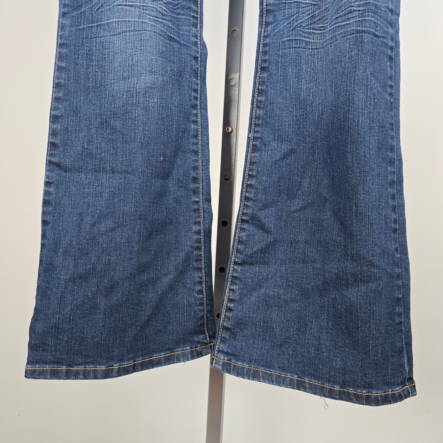 Wax Jeans Low Rise Boot Cut Embroidered Studded Pockets Denim Jeans Size 11