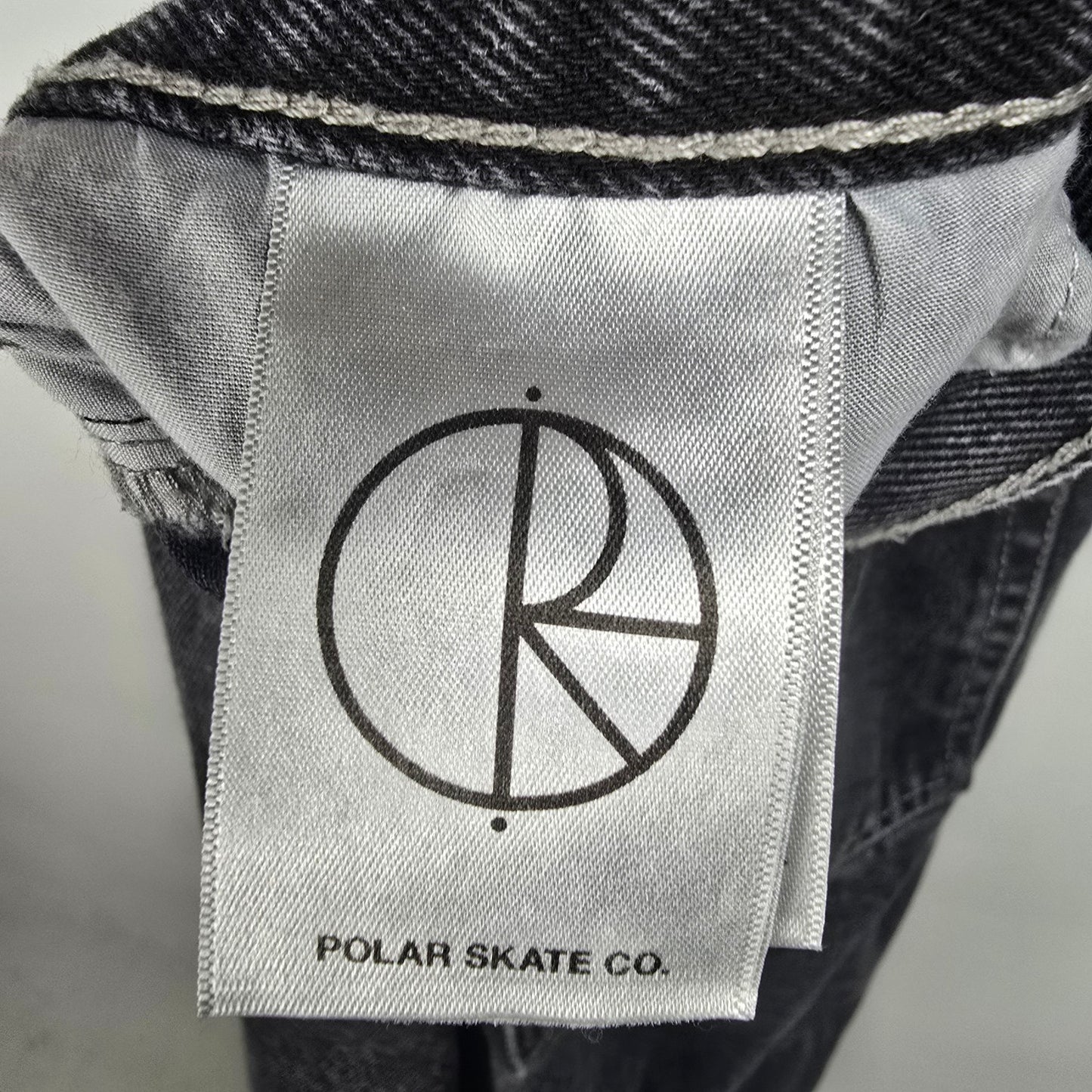 Big Boy Polar Skate Black High Rise Wide Leg Denim Jeans Size L