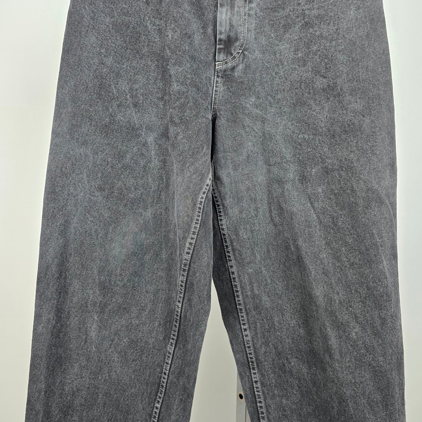 Big Boy Polar Skate Black High Rise Wide Leg Denim Jeans Size L