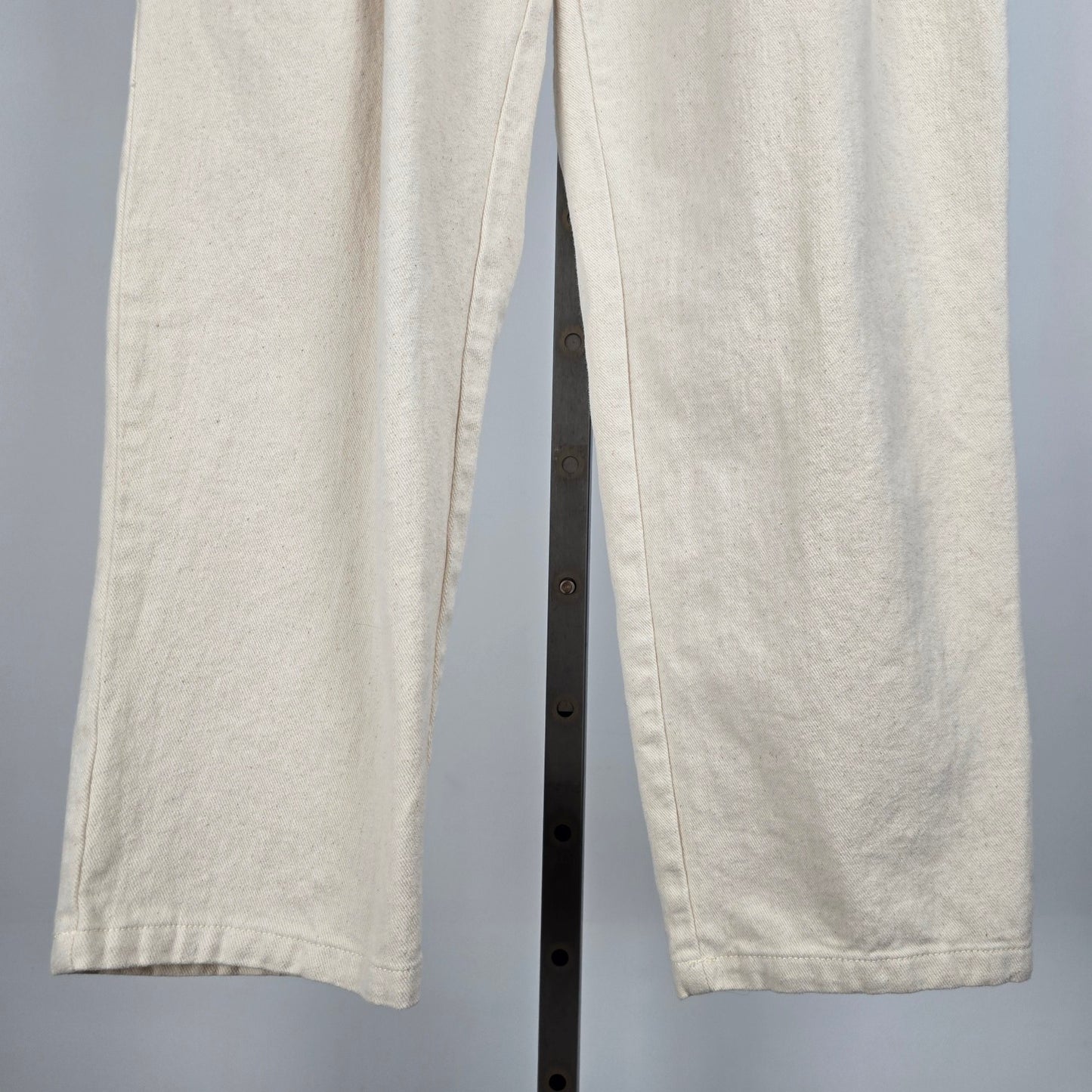 The Korner Cream Cotton High Rise Trouser Pants Size 4
