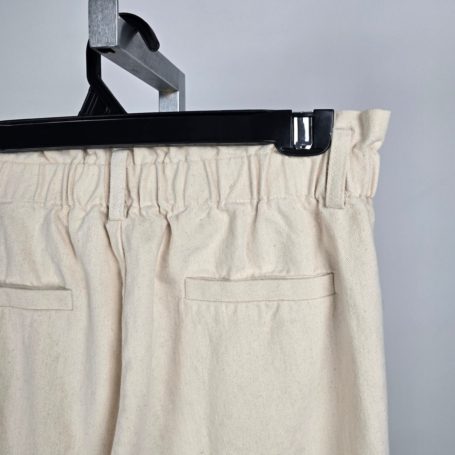 The Korner Cream Cotton High Rise Trouser Pants Size 4