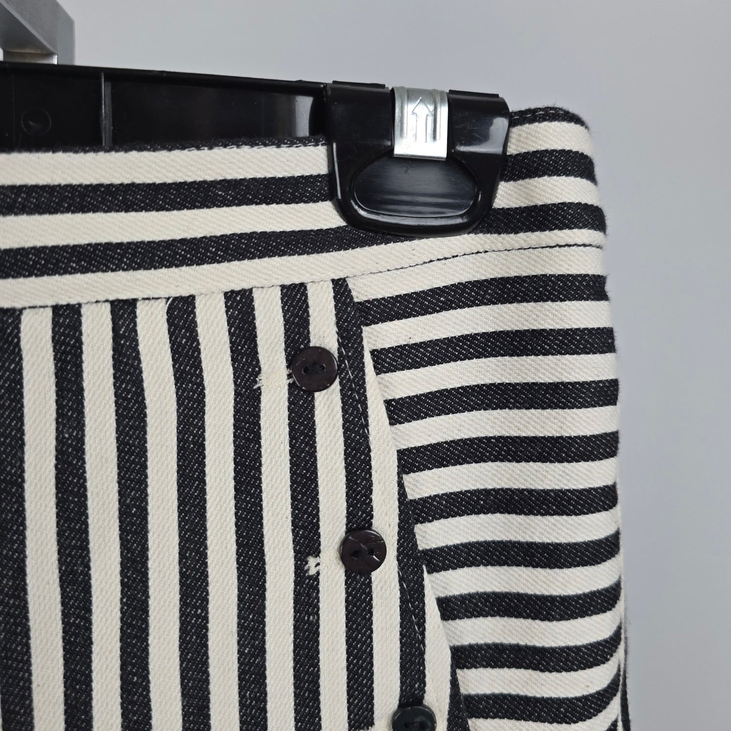 Charlotte Ronson Black & White Stripped Cotton Pants Size 6