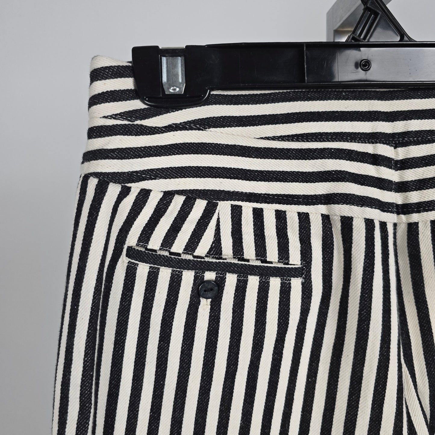 Charlotte Ronson Black & White Stripped Cotton Pants Size 6