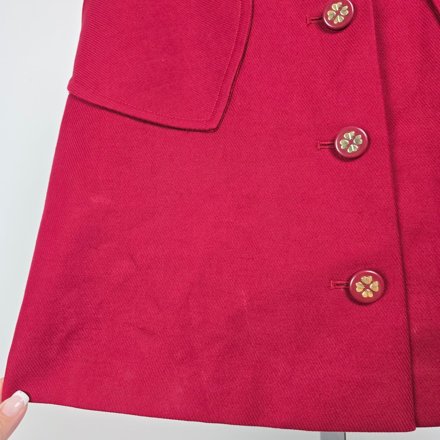 Kate Spade Red Spade Pocket Skirt Size 4