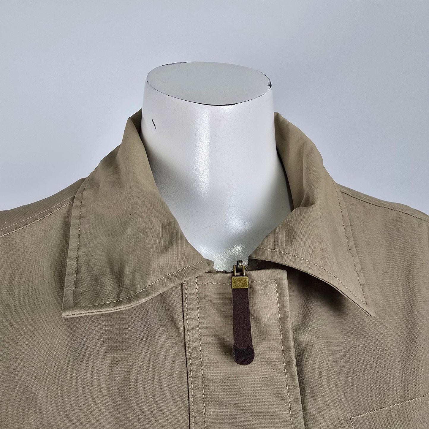 Wind River Brown Zip Up UV Protection Light Jacket Size XL
