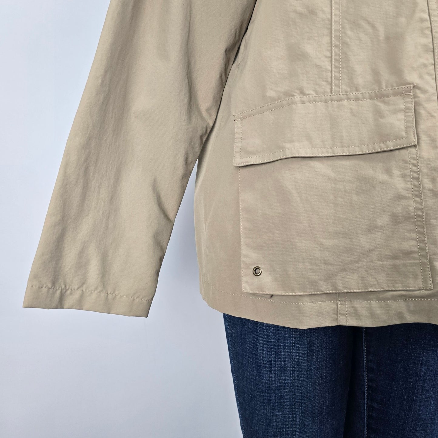 Wind River Brown Zip Up UV Protection Light Jacket Size XL