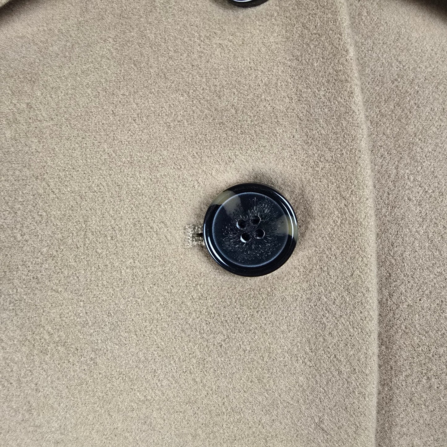 Mac & Jac Brown Button Up Pea Coat Size S