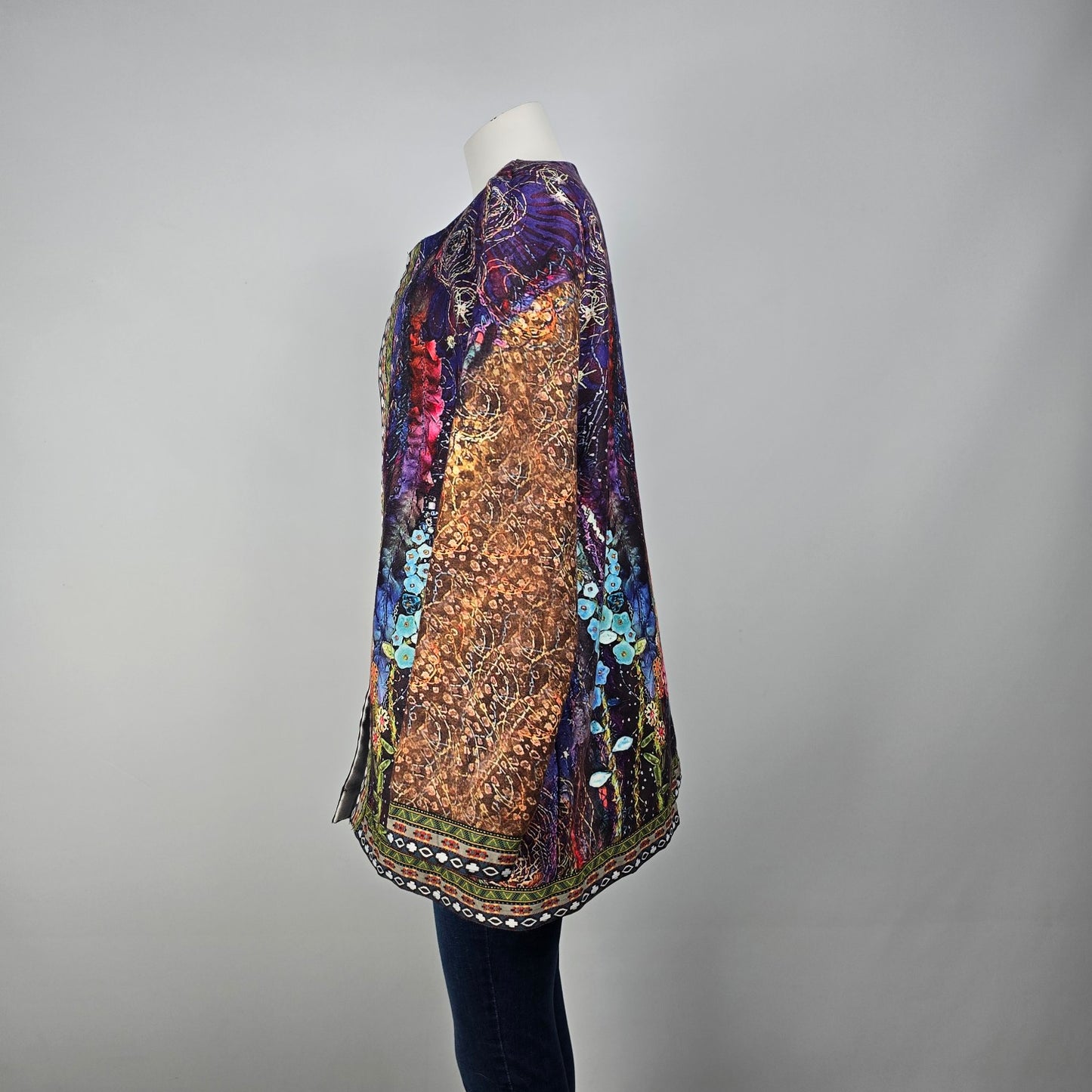 Just Fashion Now Bright Floral Print Jacket Size 3XL