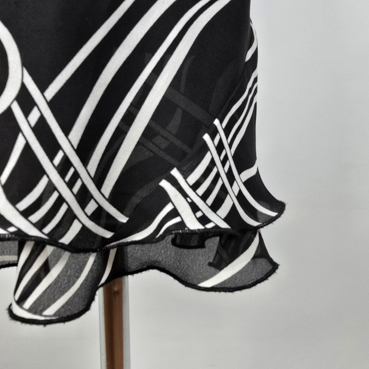 Vintage Jessica Black & White Midi Dress Size 10