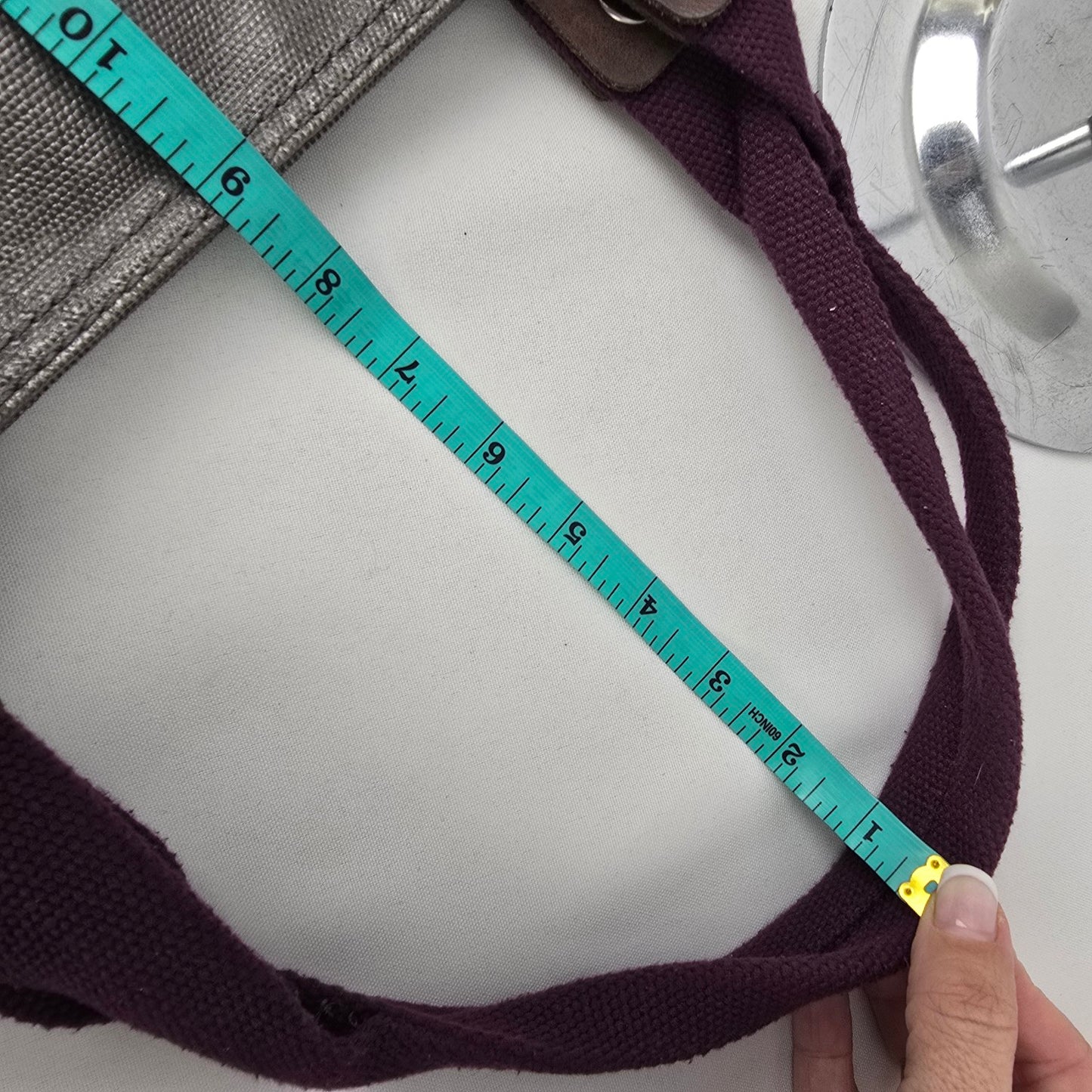 Fossil Purple & Grey Quilted Purse