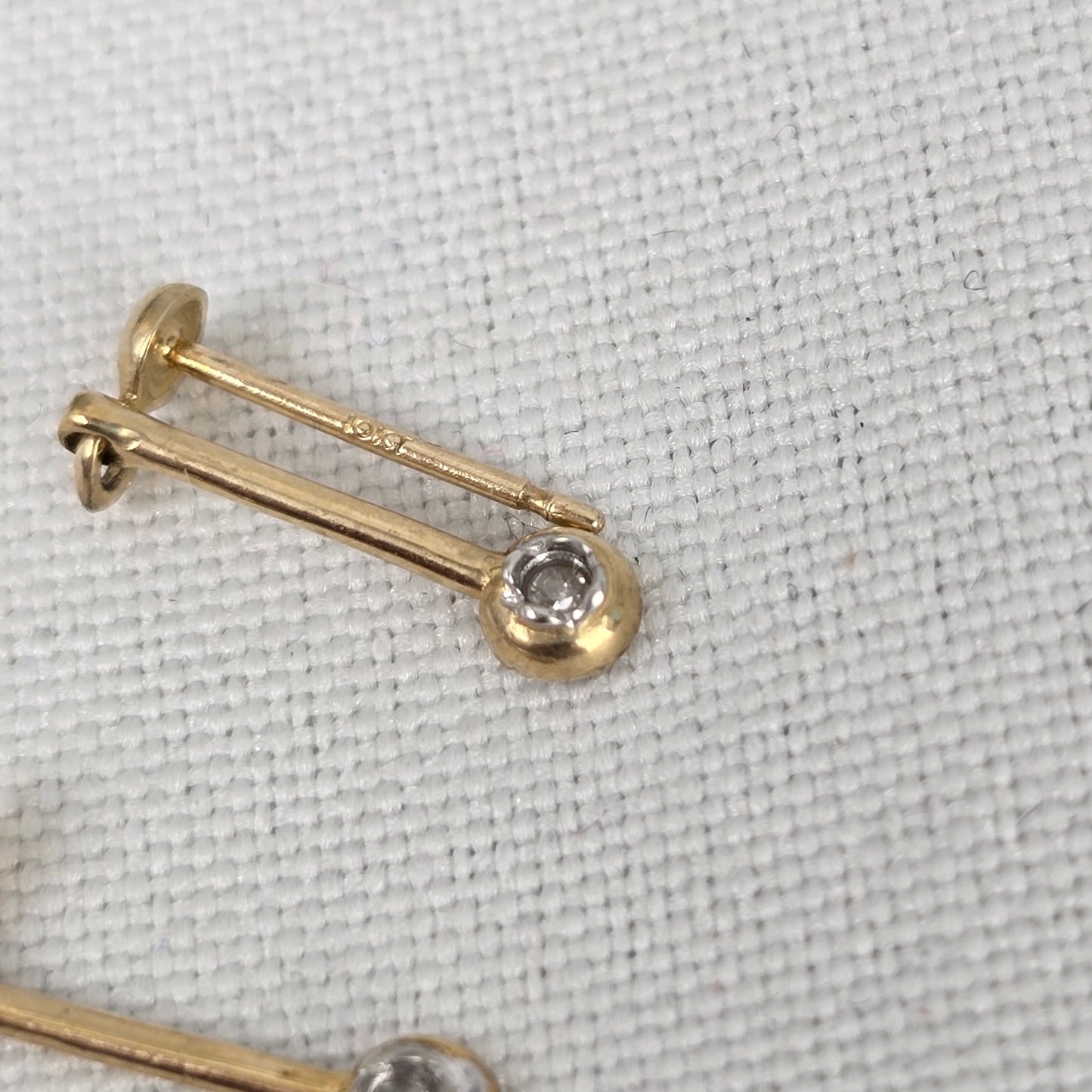 10K Gold Delicate Drop Earrings