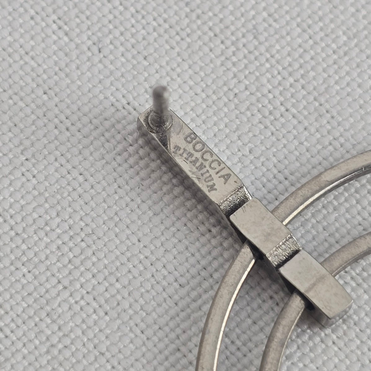 Boccia Titanium Silver Tone Hoop Earrings