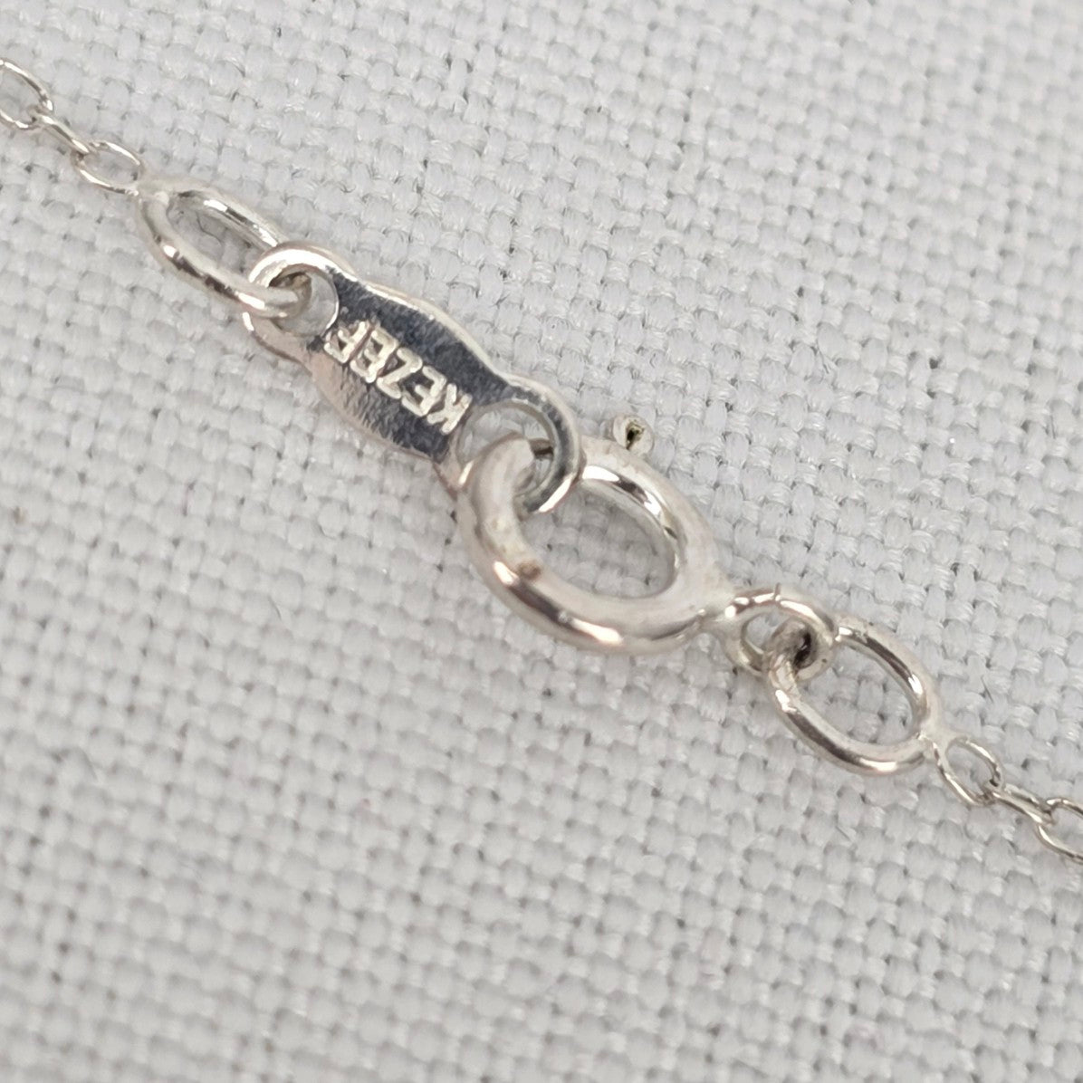 925 Sterling Sea Glass Pendant Beaded Chain Necklace