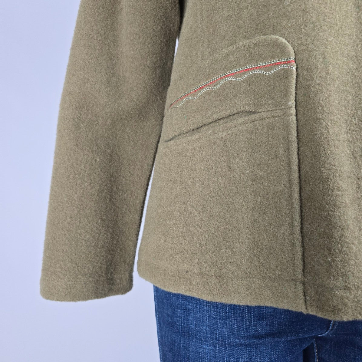 Finlha Sport Wool Button Up Jacket Size M