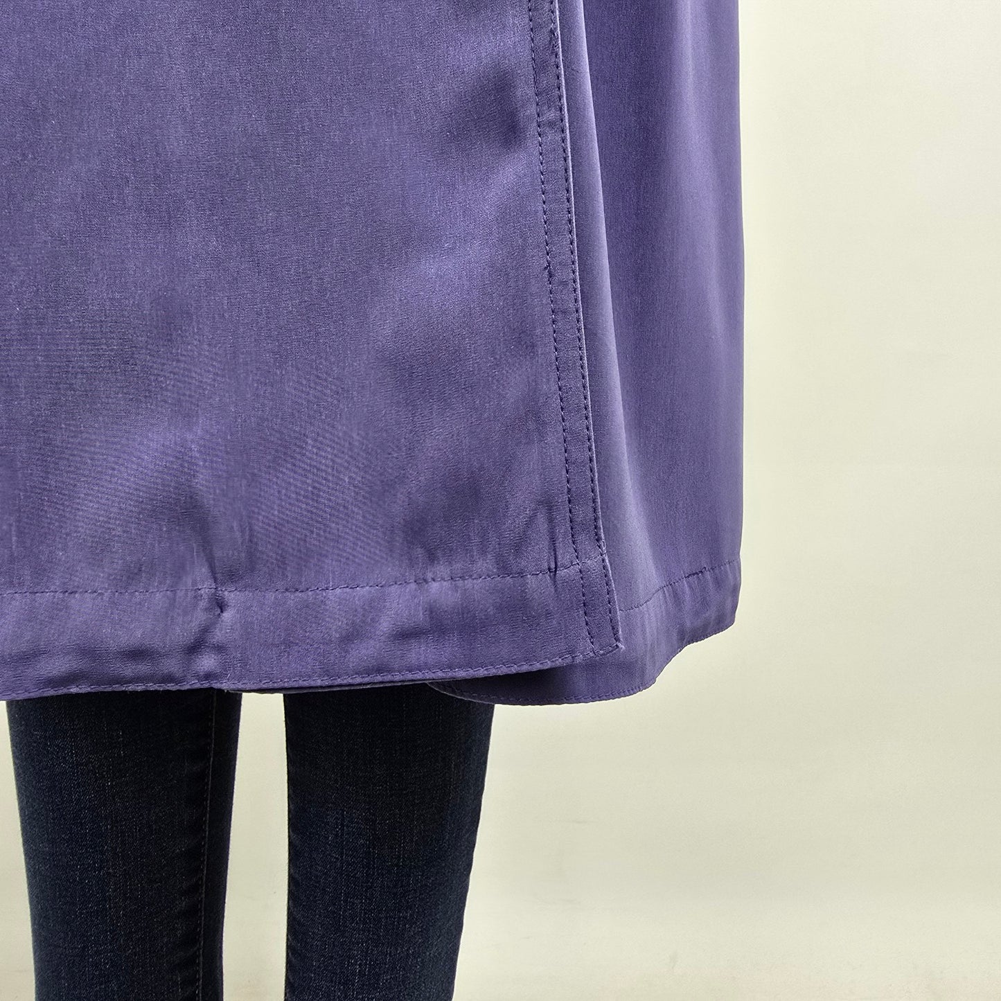Vintage Pizazz Periwinkle Blue Trench Coat Size 14