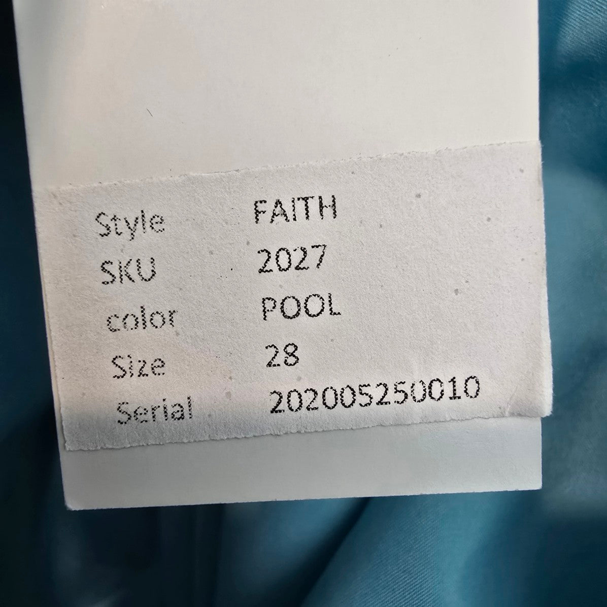 Gather & Gown Blue Long Flowey Sleeve Wrap Gown Size 28 Style Faith