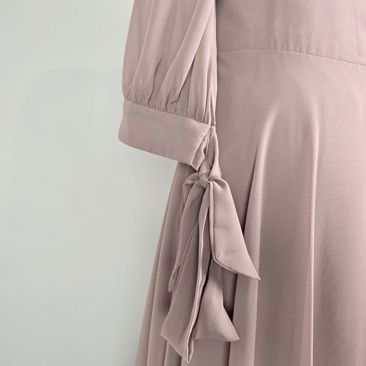 Allure Bridals Silver Rose Chiffon Sleeve Event Bridesmaids Dress Size 18 Style 1692