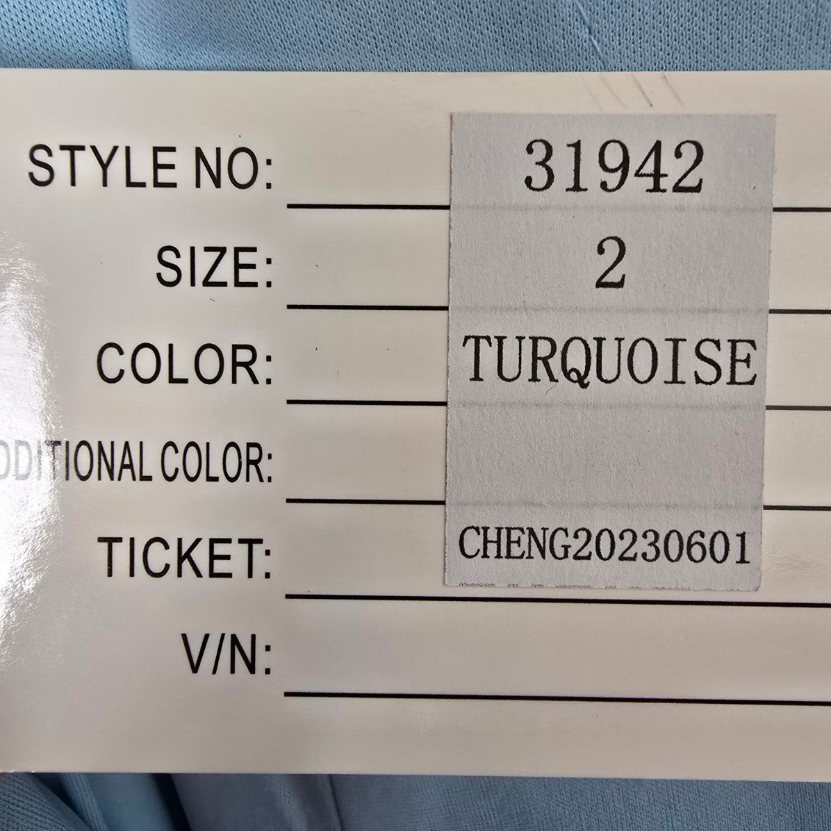 Monsini Blue Metallic High Slit Eventwear Gown Size 2 Style 31942