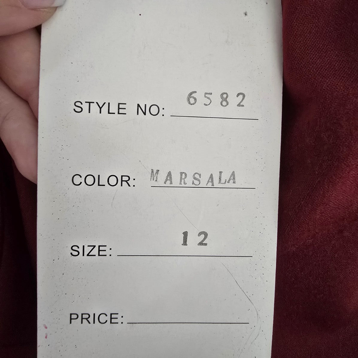 Rachel Allan Marsala Mermaid Eventwear Gown Size 12 Style 6582