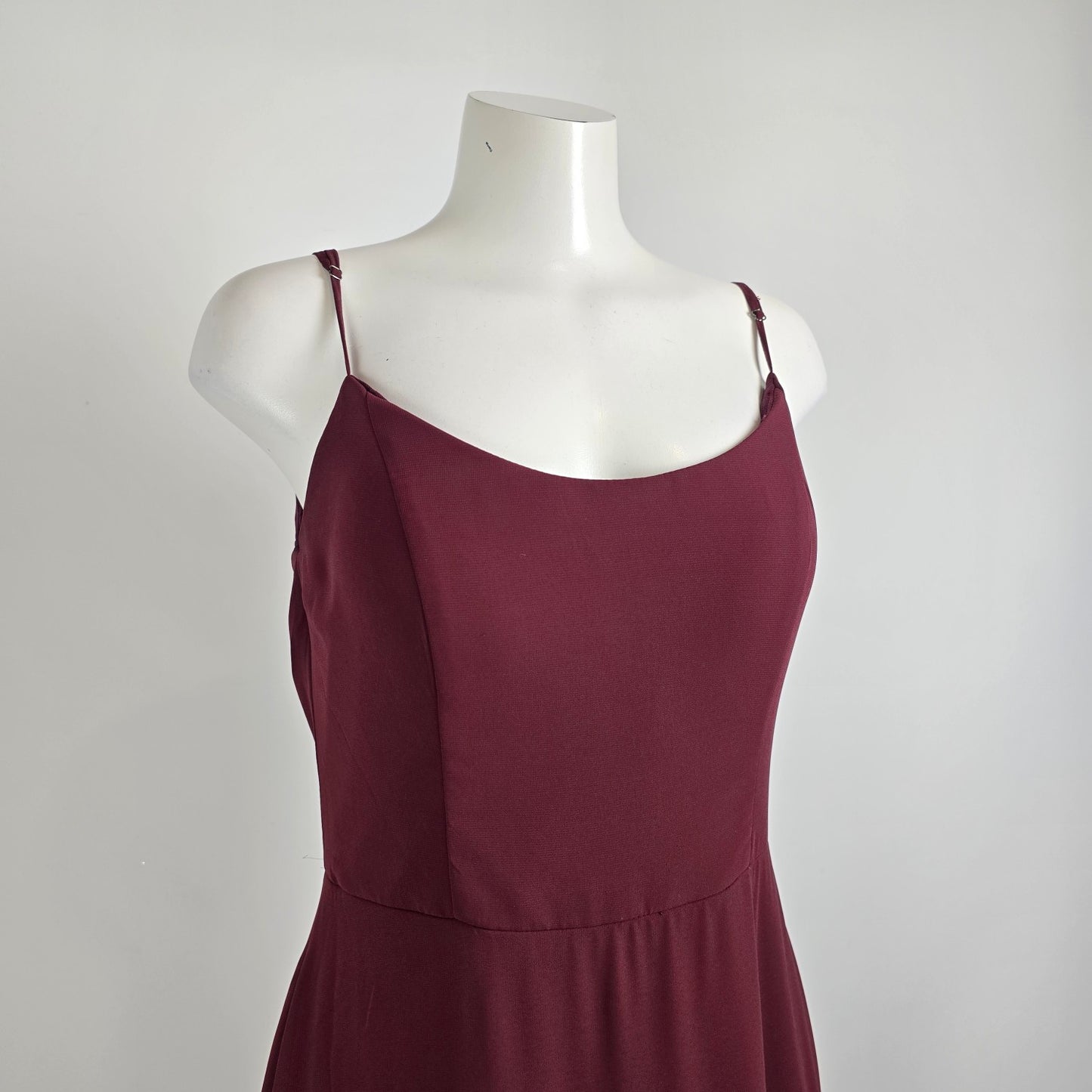 Morilee Bordeaux Bridesmaid Gown Size 14 Style 21796