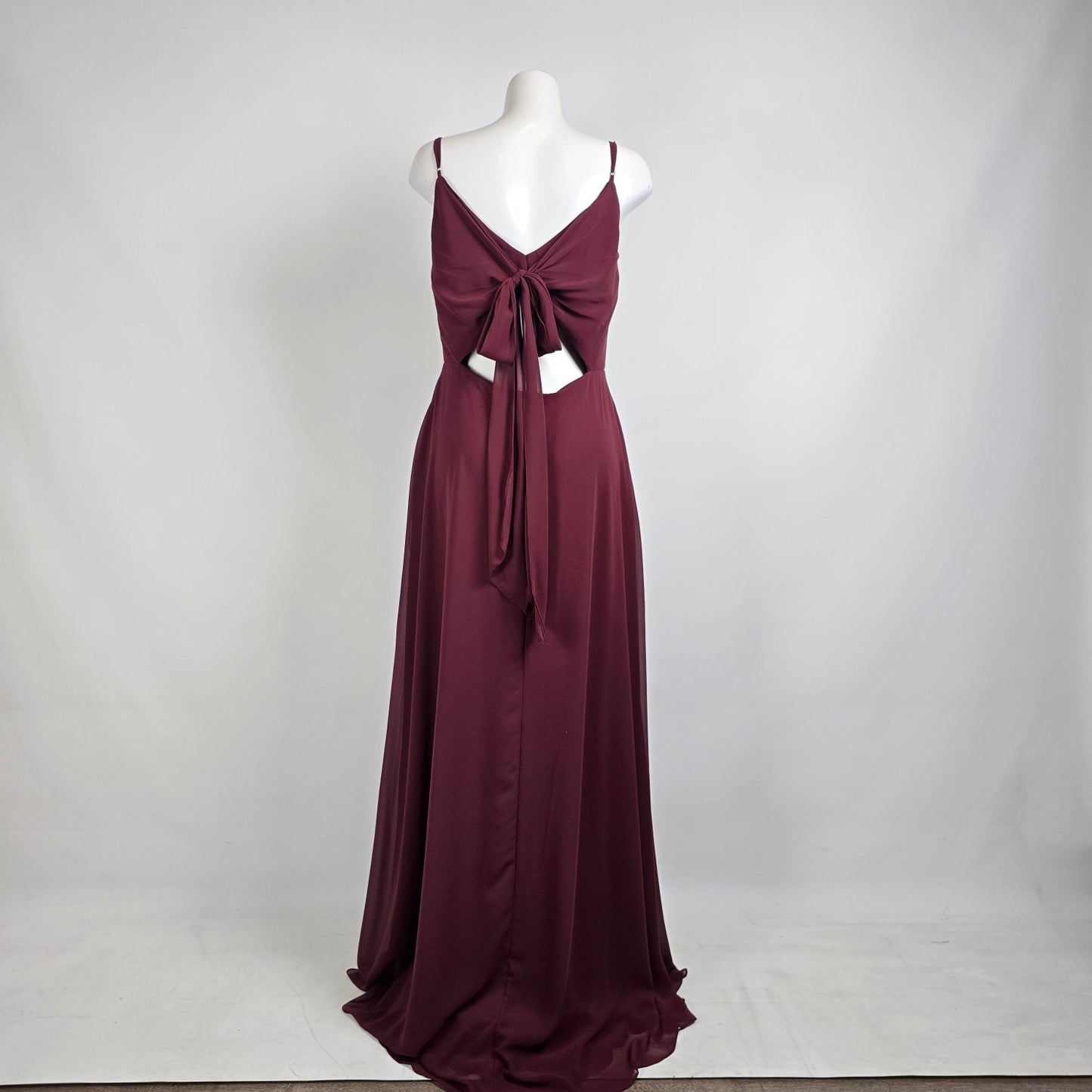 Morilee Bordeaux Bridesmaid Gown Size 14 Style 21796