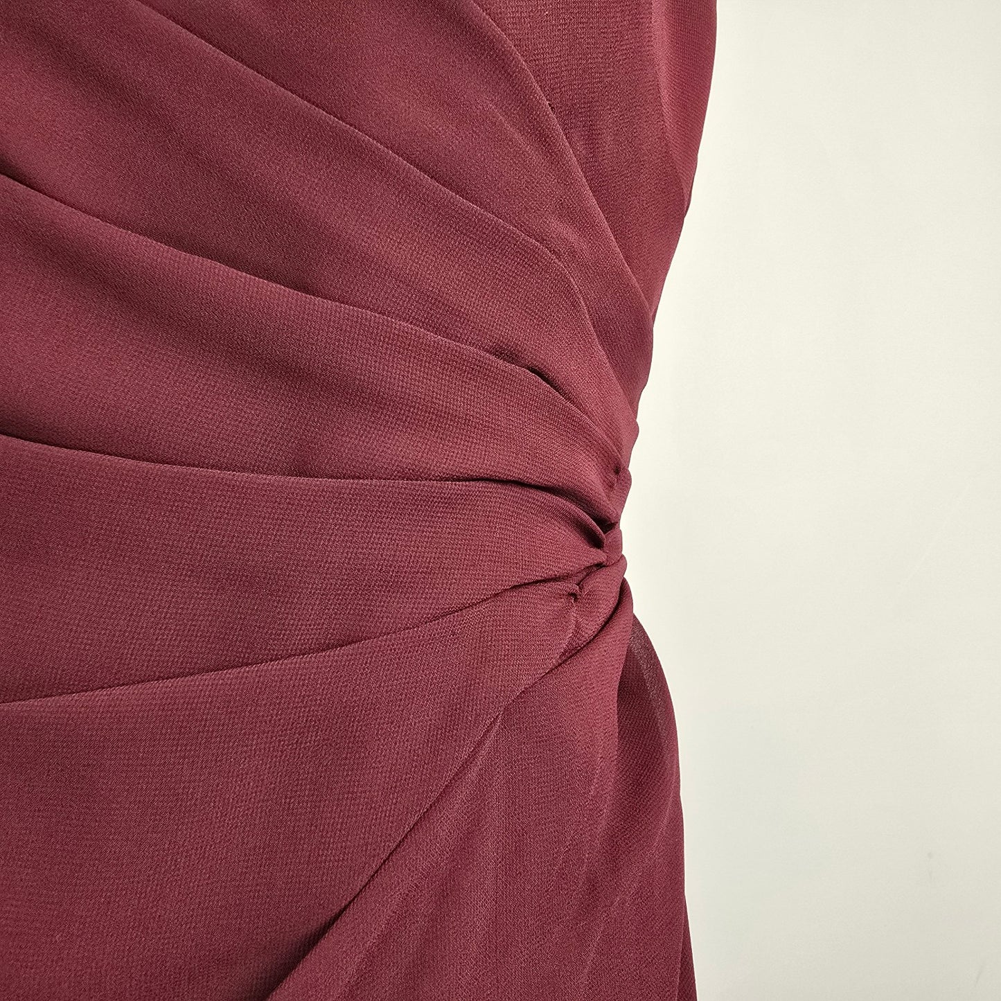 Mori Lee Bordeaux Bridesmaid Dress Size 14 Style 13103