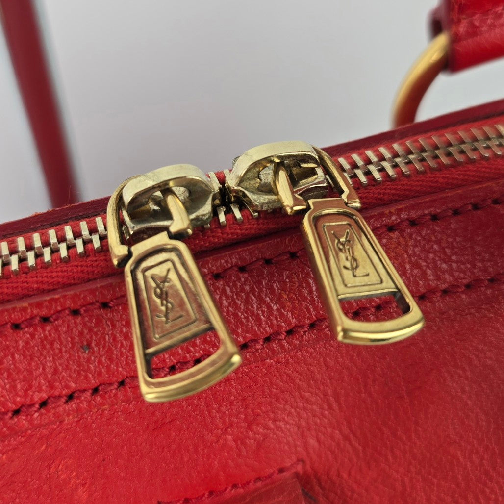 Yves Saint Laurent Muse Red Leather Purse Bag