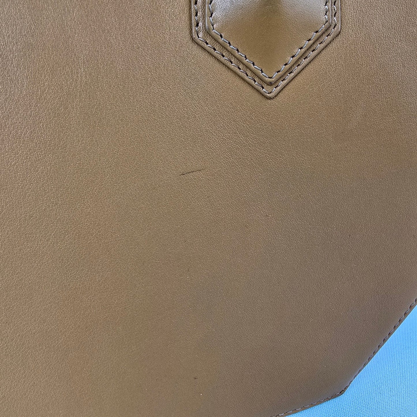 Sage Aubrey Luna Brown Leather Top Handle Purse