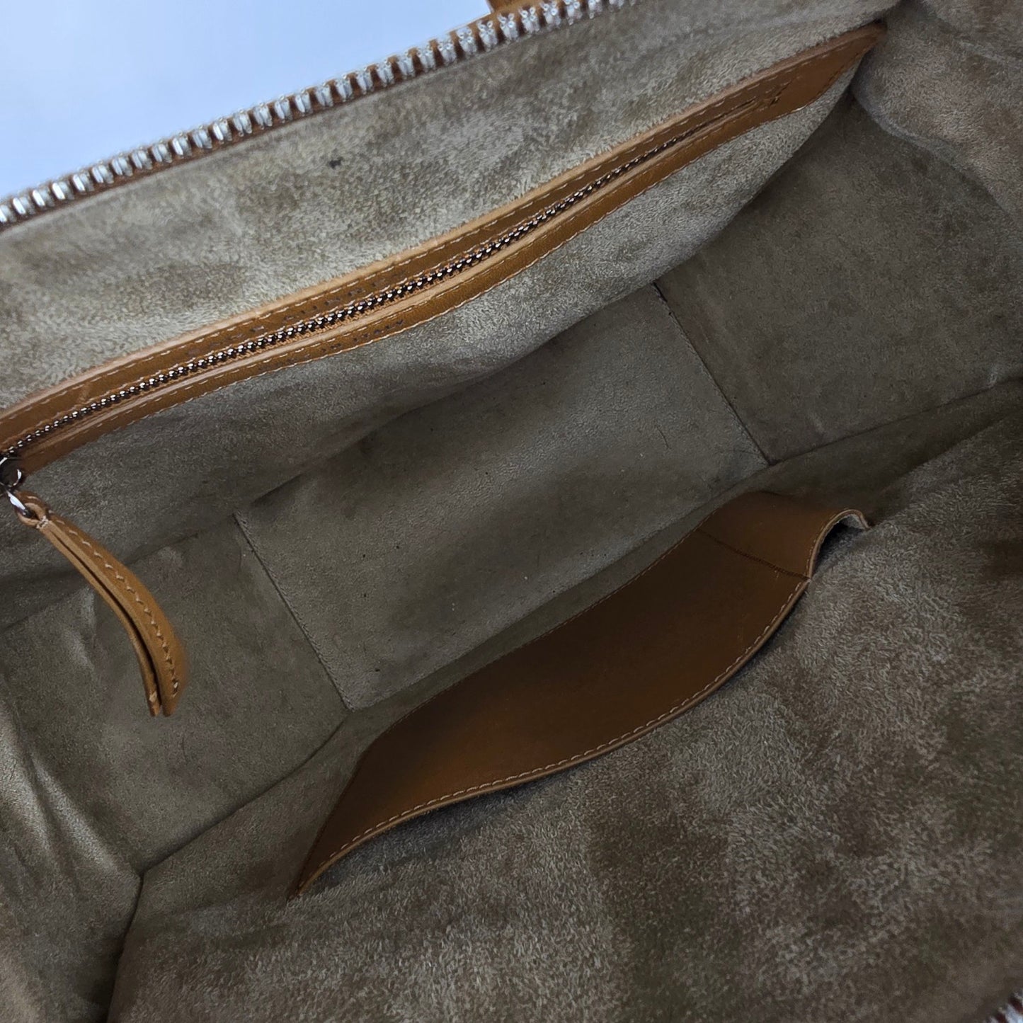 Sage Aubrey Luna Brown Leather Top Handle Purse