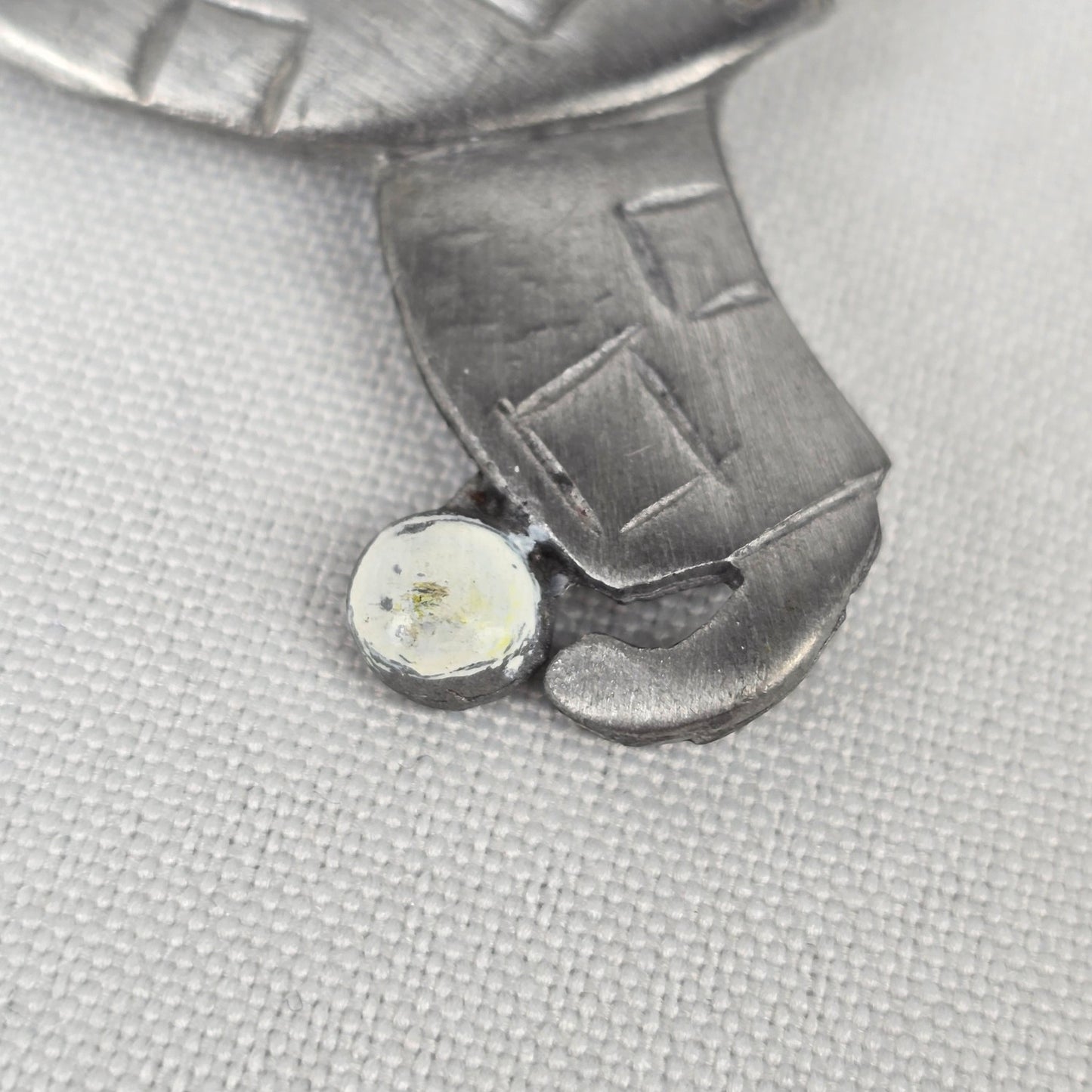 Vintage Silver Articulated Golf Brooch