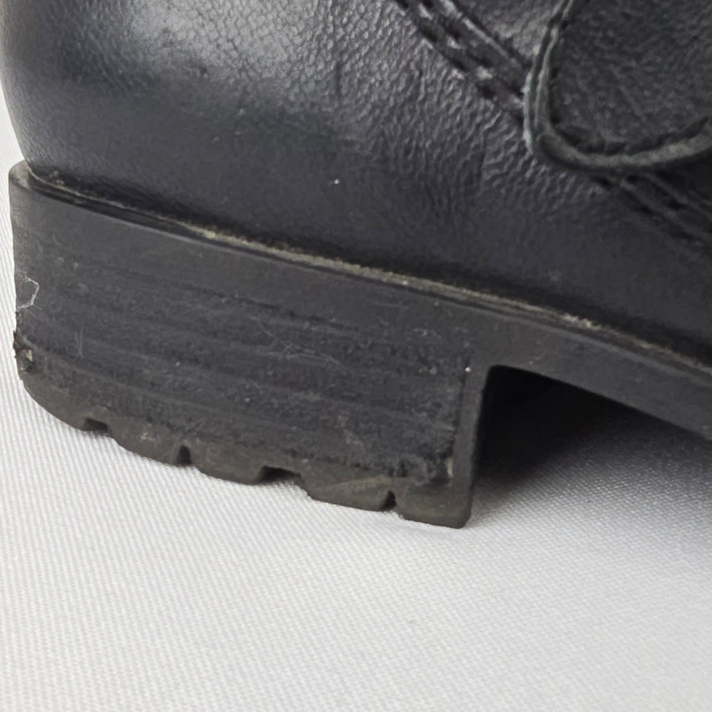 Franco Sarto Black Leather Ankle Boots Size 6.5