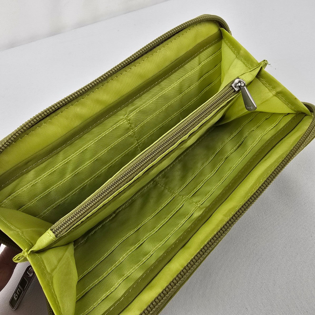 Lug Green Quilted Wallet
