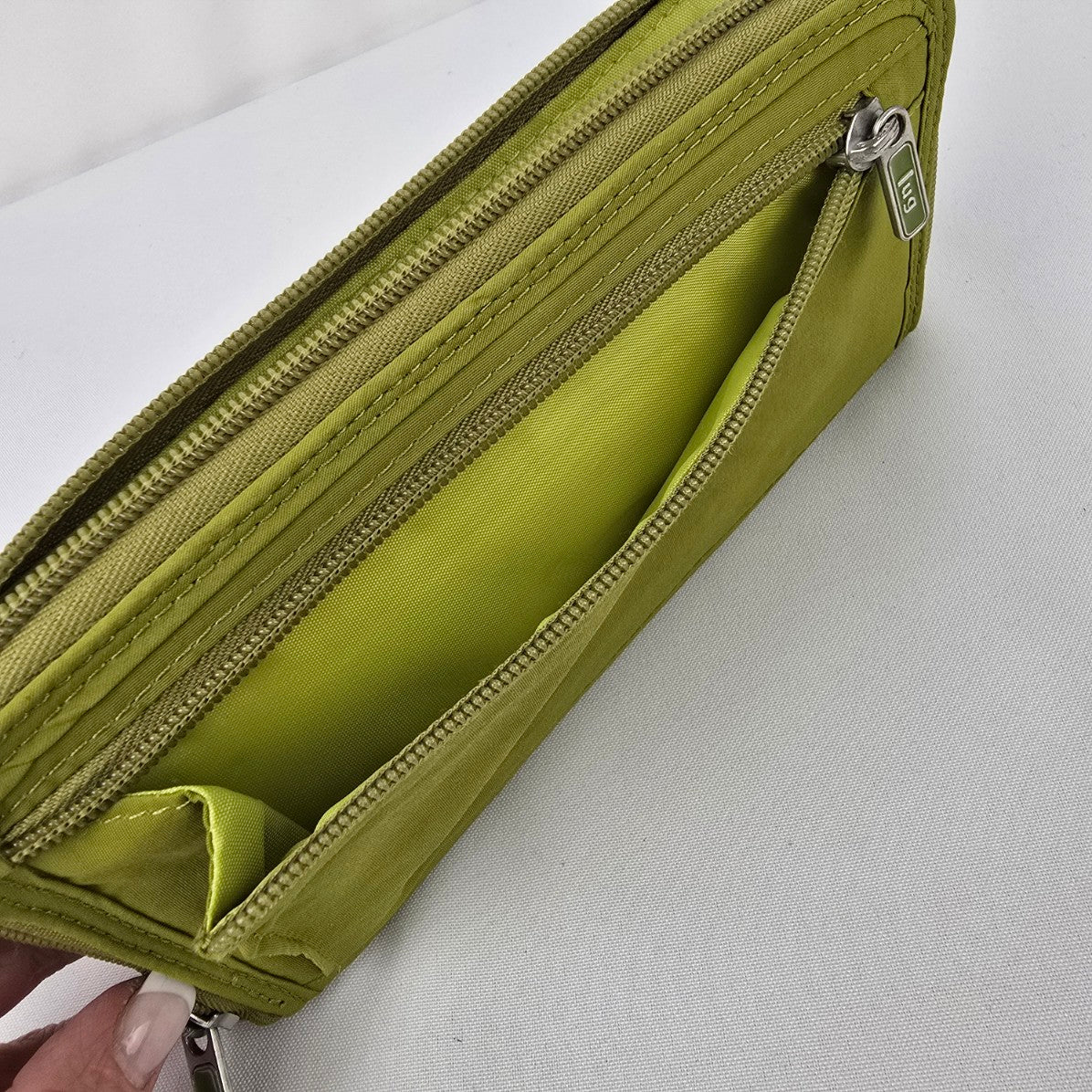 Lug Green Quilted Wallet