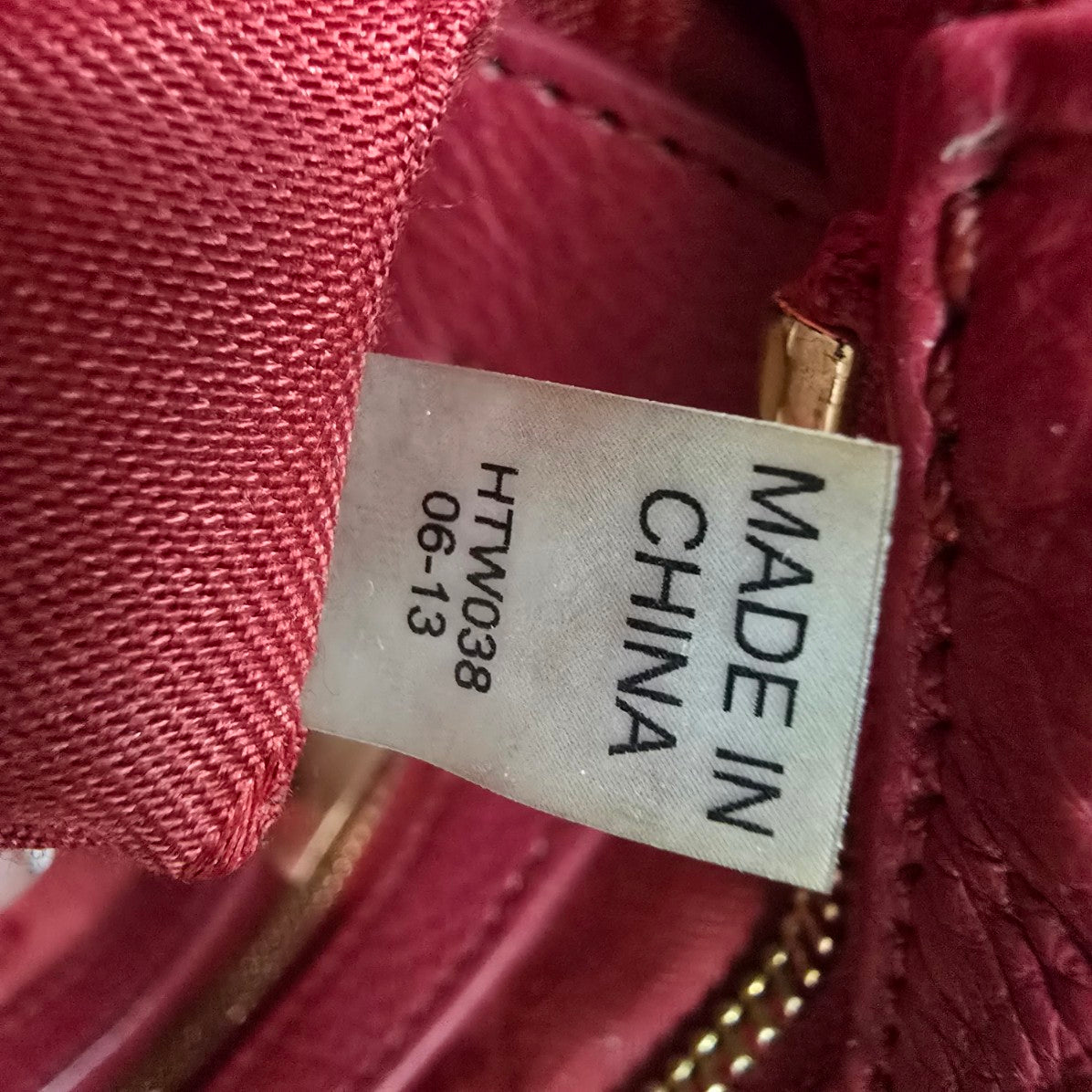 TORY BURCH Amanda Red Leather Small Tote Bag Purse