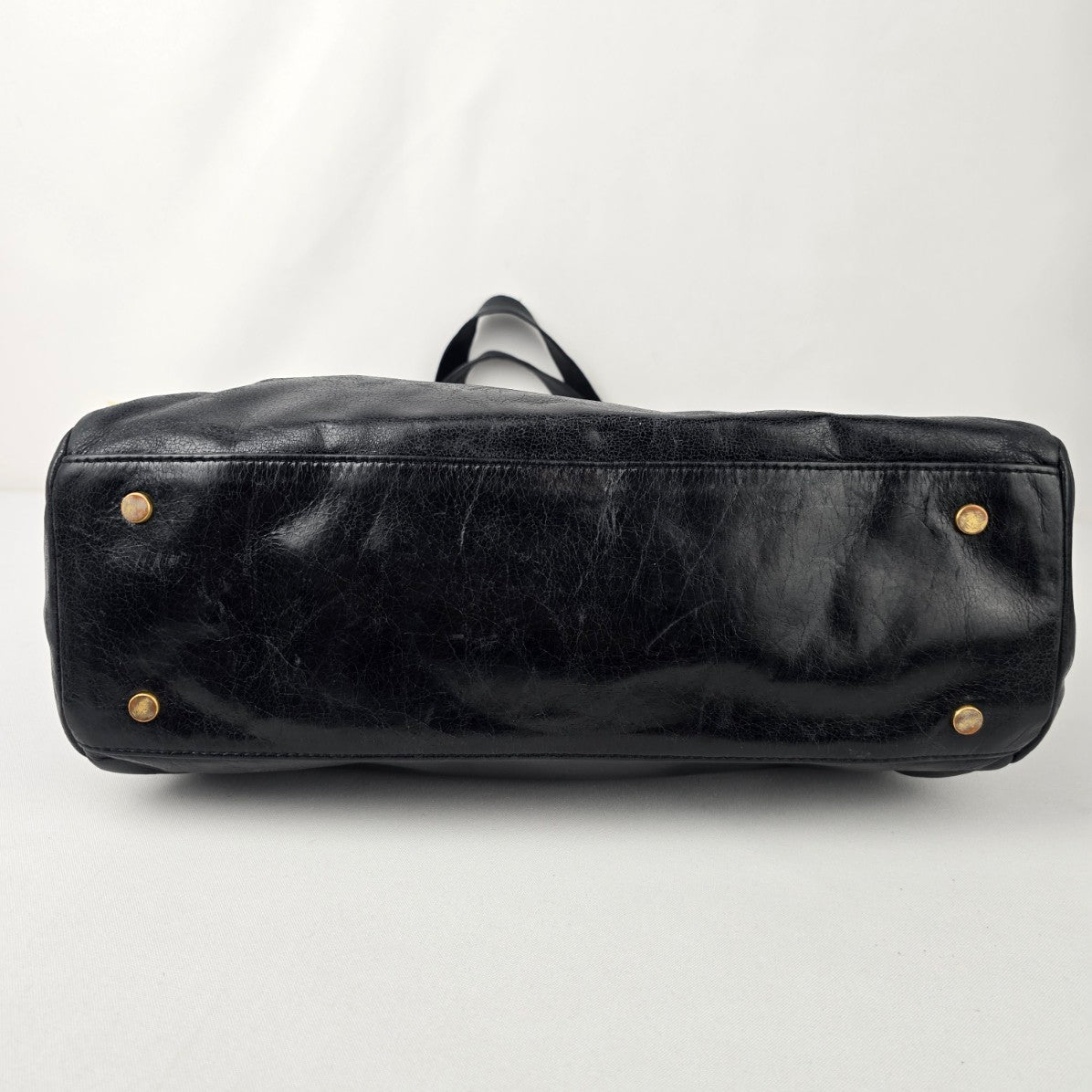 Hobo Black Leather Shoulder Purse