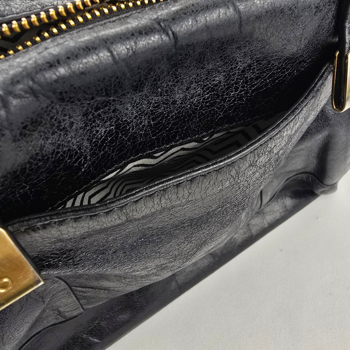 Hobo Black Leather Shoulder Purse