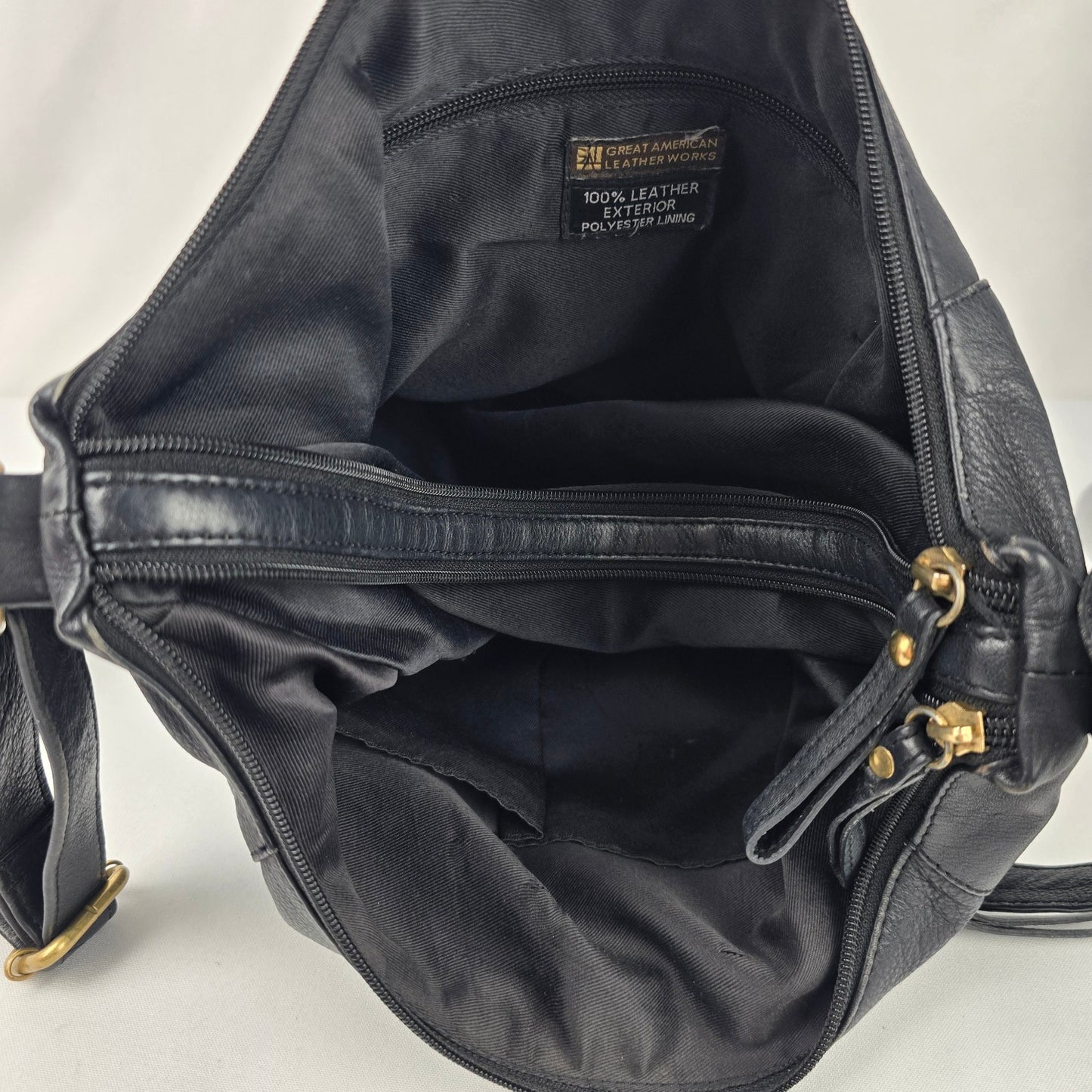 Great American Leatherworks Black Shoulder Purse