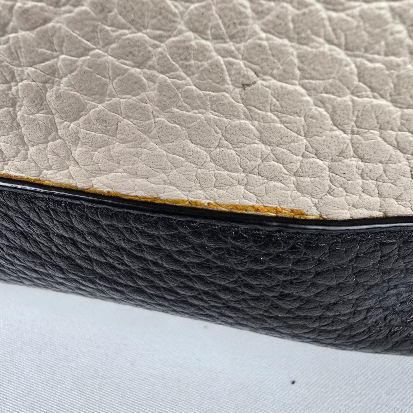 Kate Spade Southport Ave Harmony Black & Cream Leather Tote Bag