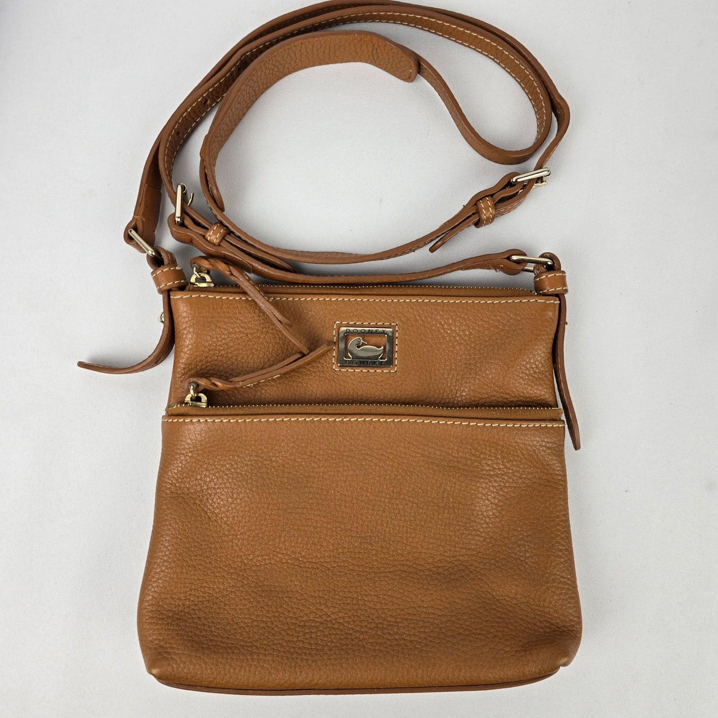 Dooney & Bourke Brown Leather Crossbody Purse