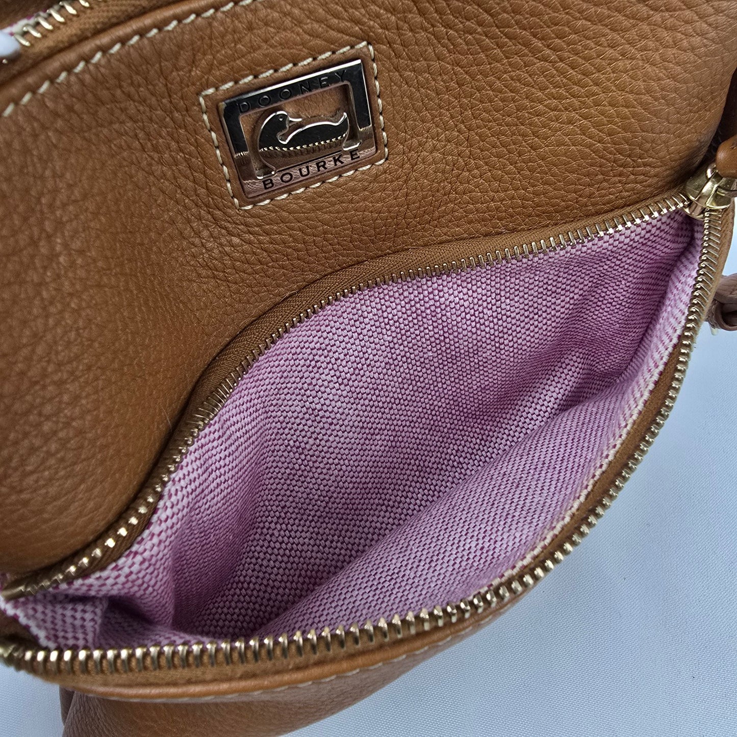 Dooney & Bourke Brown Leather Crossbody Purse