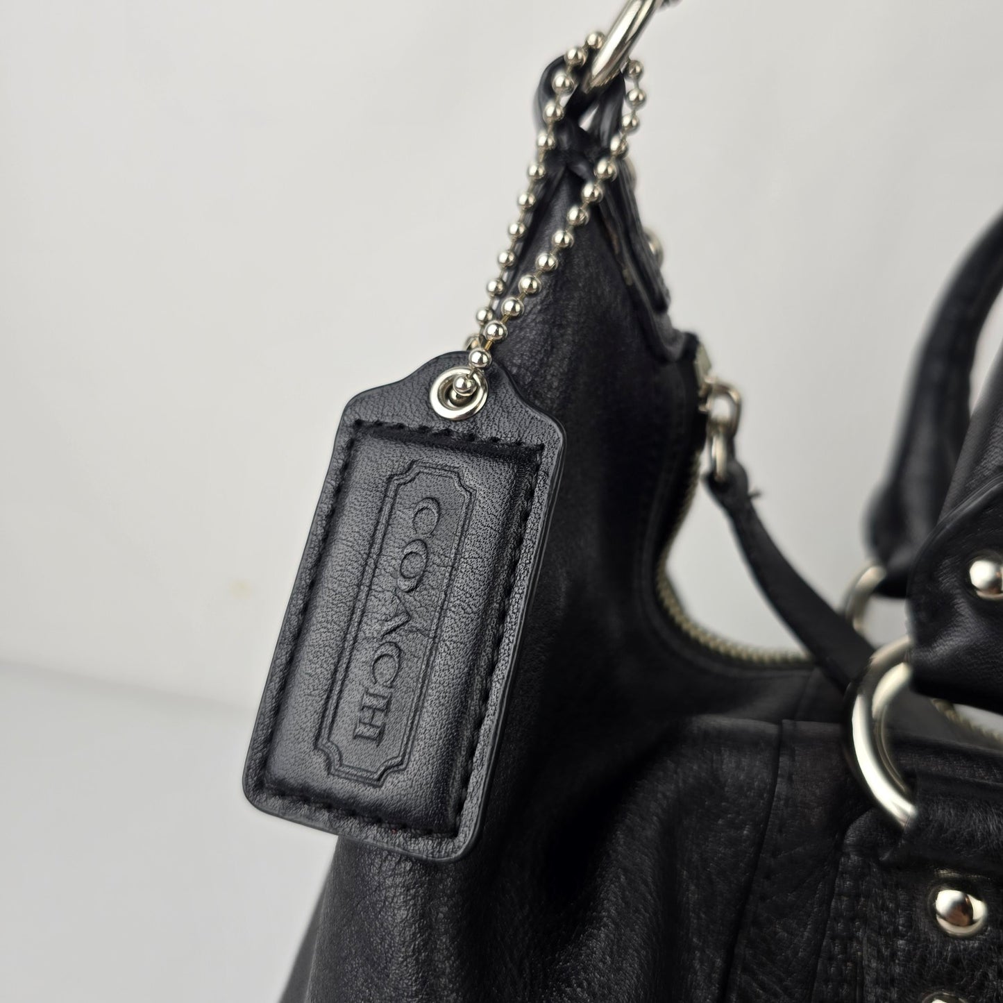 Coach Ashley Satchel Black Leather Satchel Purse