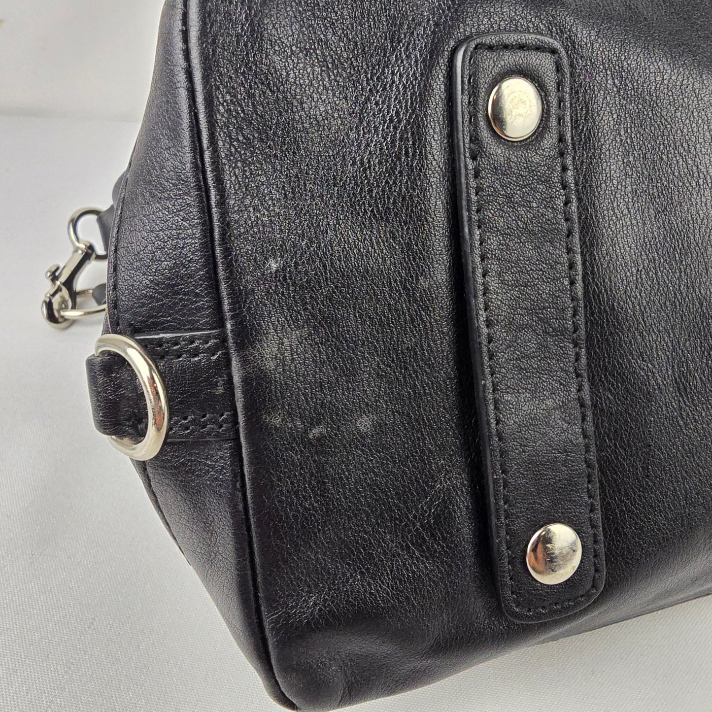 Coach Ashley Satchel Black Leather Satchel Purse