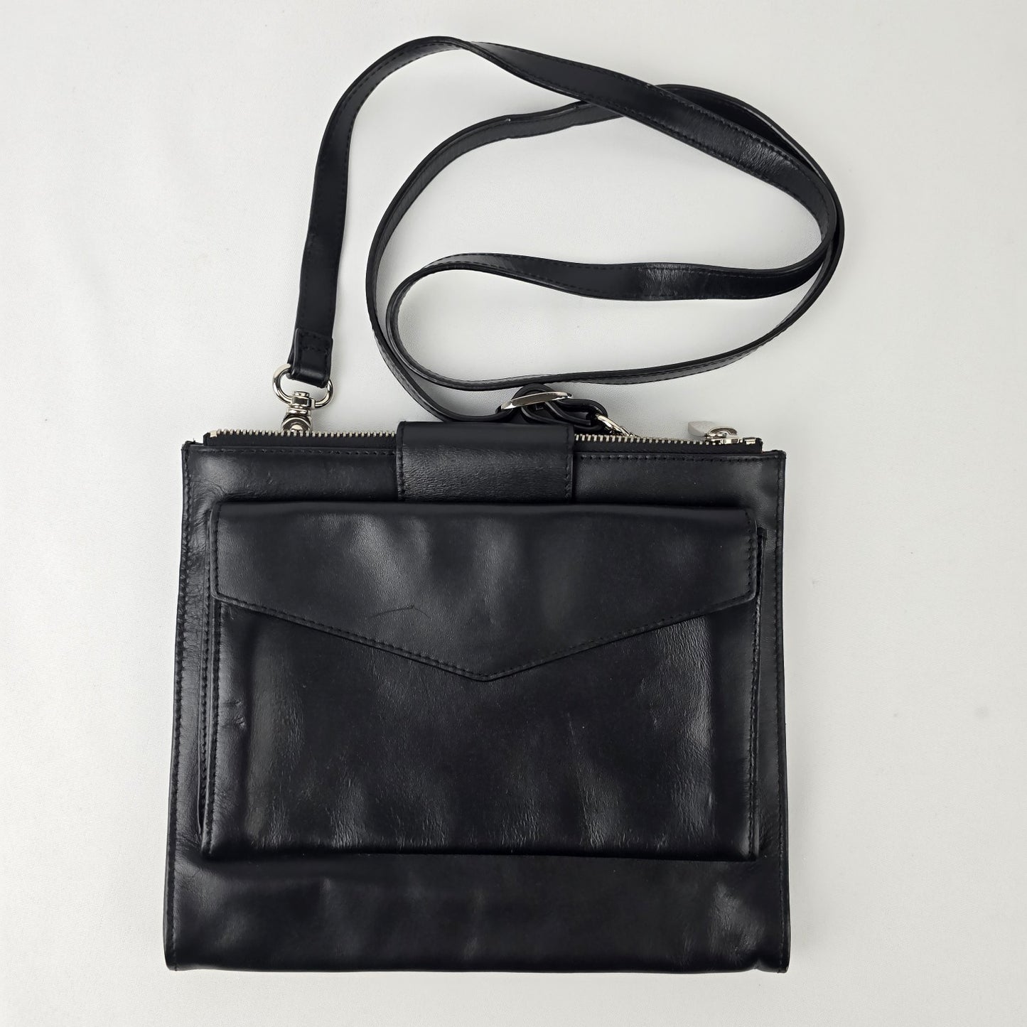 Danier Black Leather Crossbody Purse
