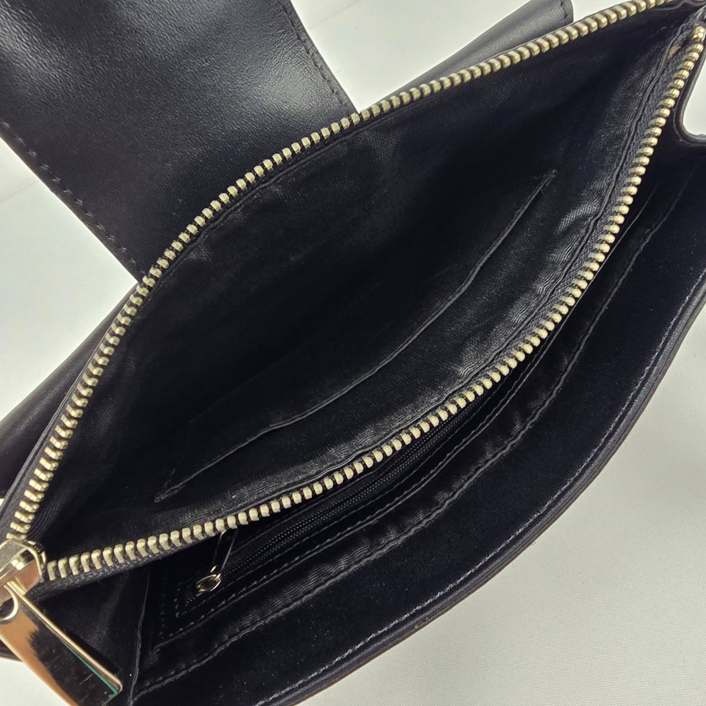 Danier Black Leather Crossbody Purse