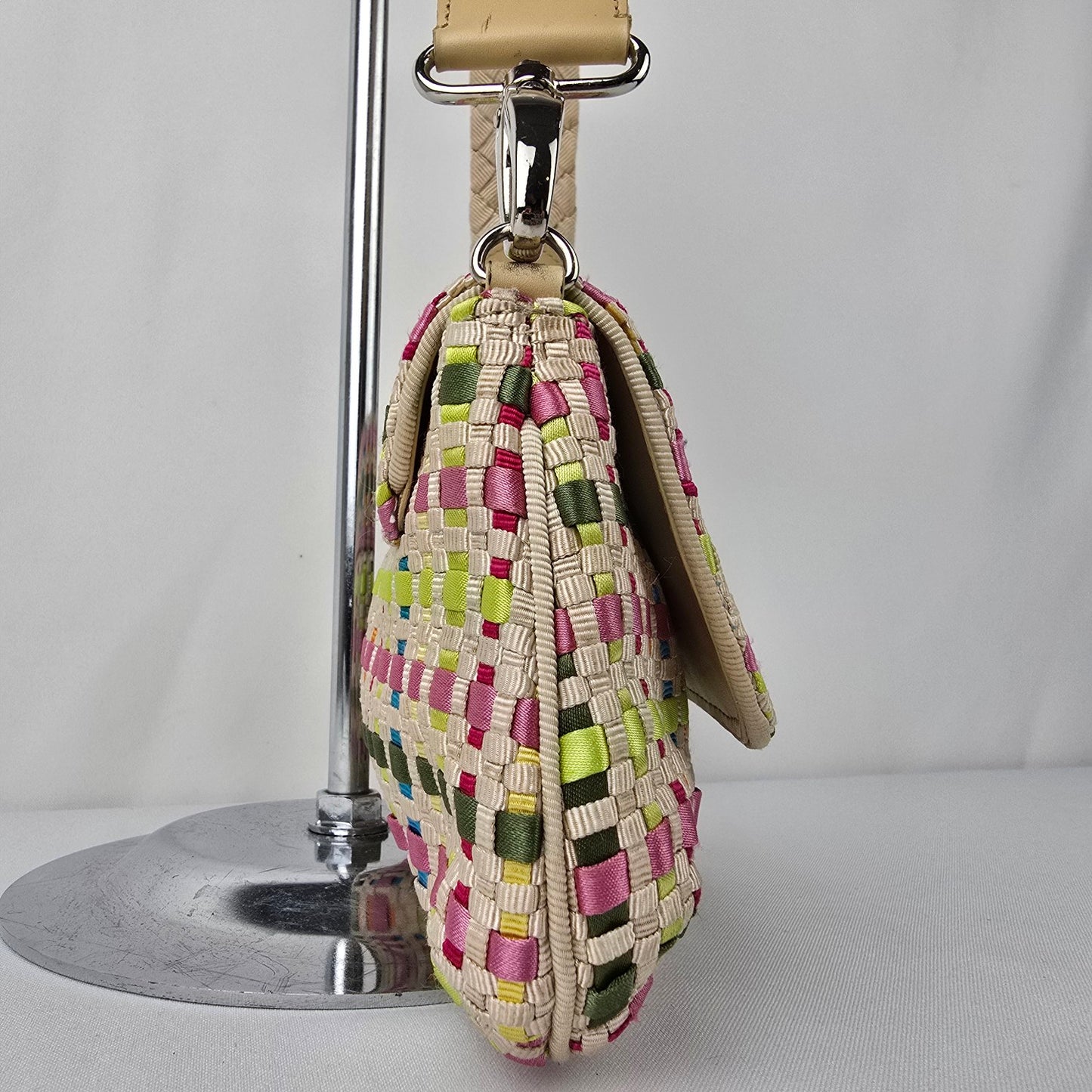 The Sak Colorful Woven Clutch Shoulder Purse