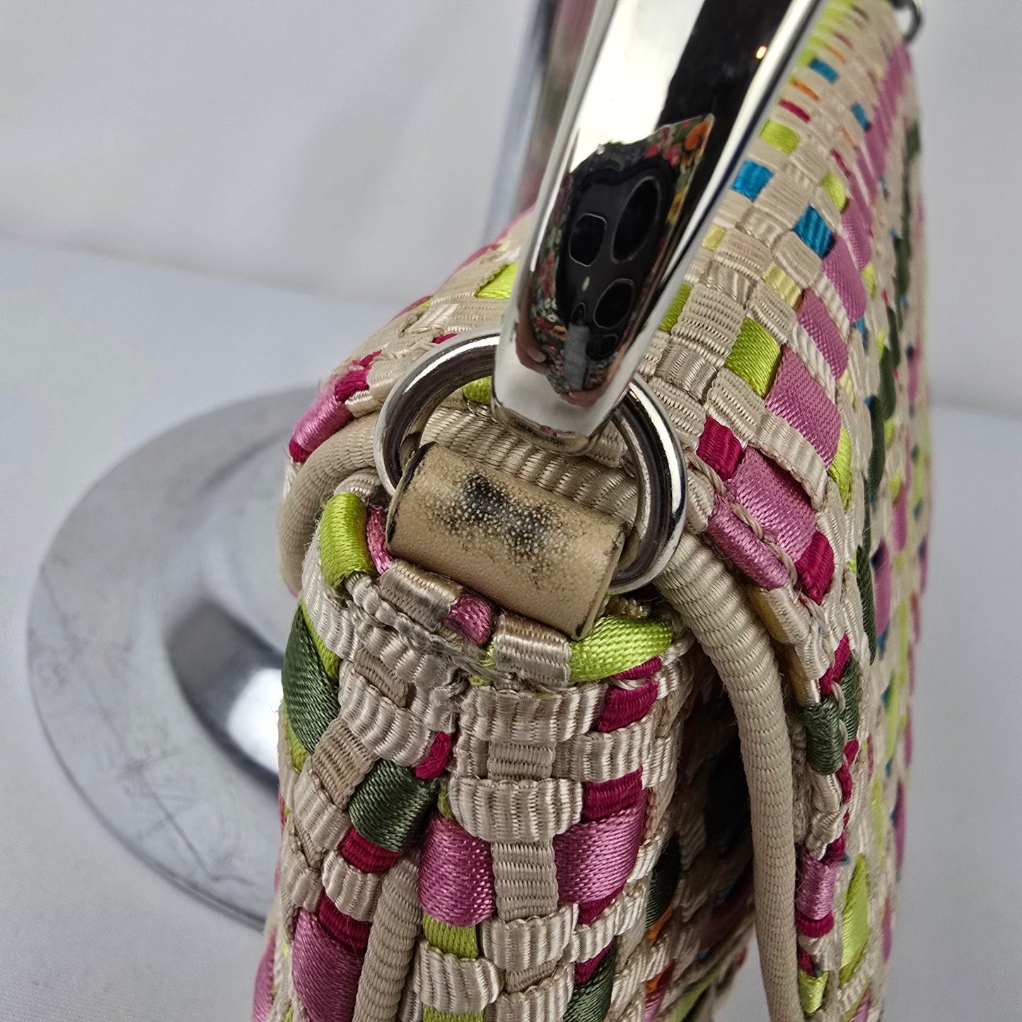 The Sak Colorful Woven Clutch Shoulder Purse