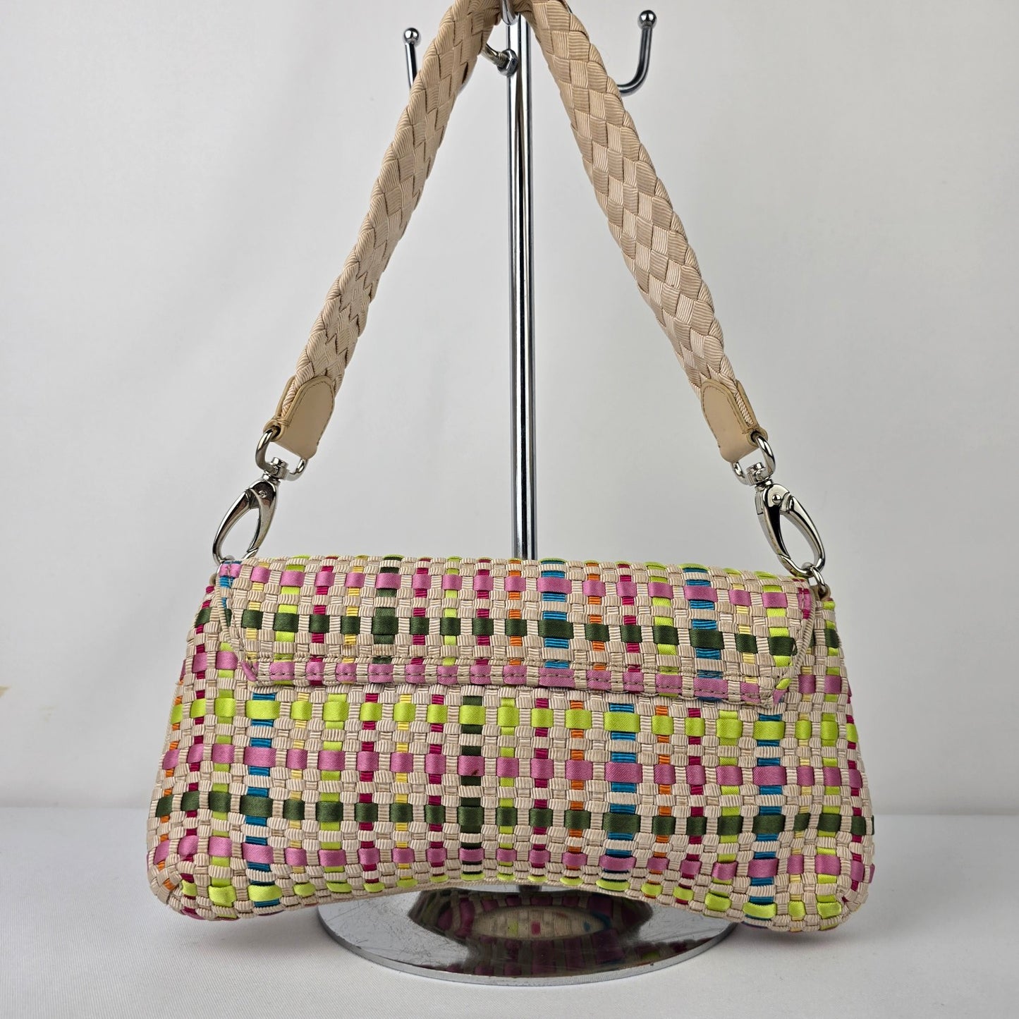 The Sak Colorful Woven Clutch Shoulder Purse