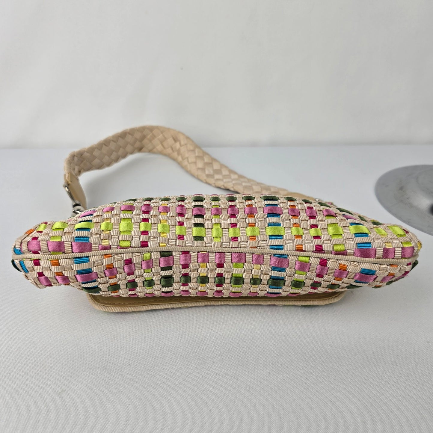 The Sak Colorful Woven Clutch Shoulder Purse