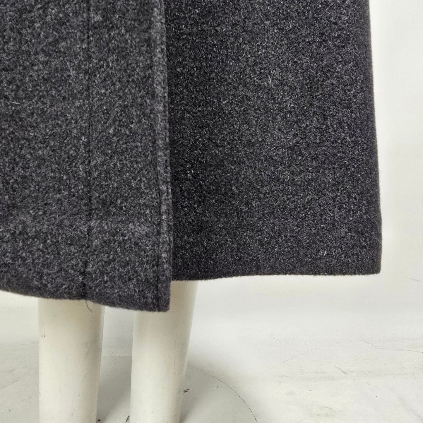 Mallia Grey Wool & Cashmere Long Jacket Size 8