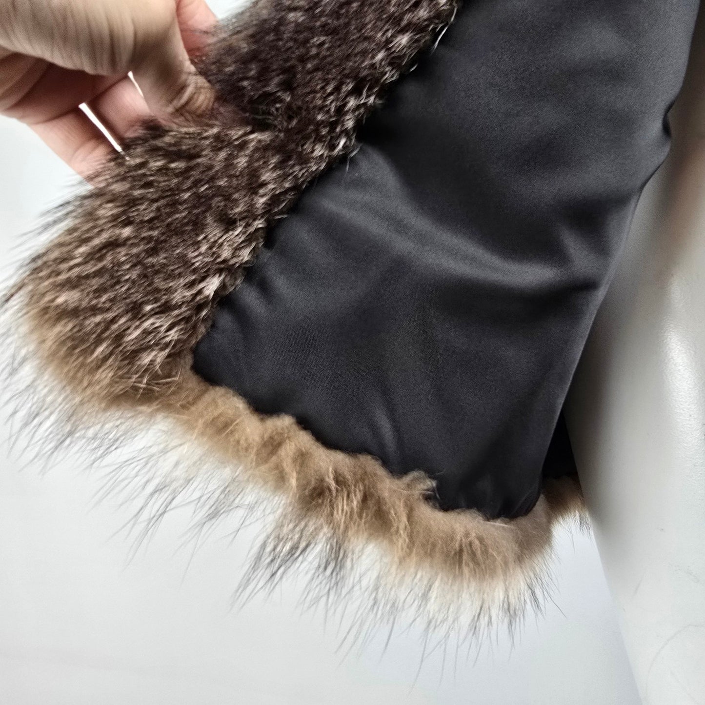 Vintage Hurtig Raccoon Fur Coat Jacket Size M/L